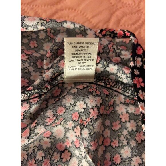 Row A Floral Multicolored/Mini dress M smock stretch back - Picture 15 of 15